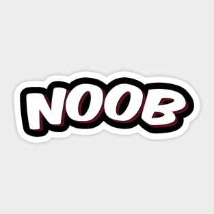 NOOB Newbie Newb Noobs Gamer 80s Retro - Noob - Sticker