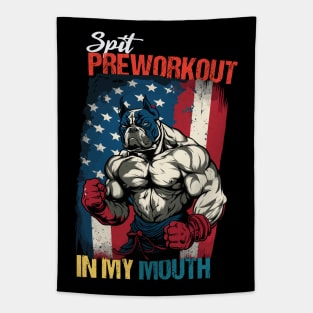 Spit Preworkout In My Mouth - Vintage Retro Tapestry