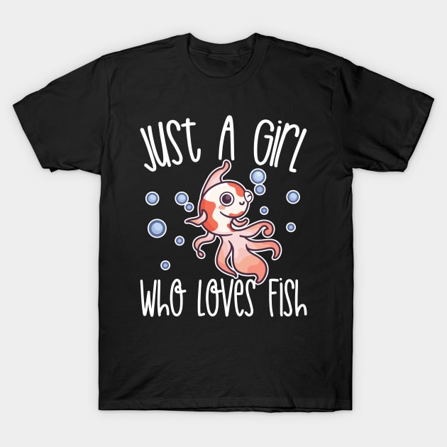 Just A Girl Who Loves Fish Gift Product T-Shirt