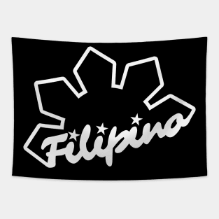 Filipino with Philippine Sun and 3 Stars Tapestry