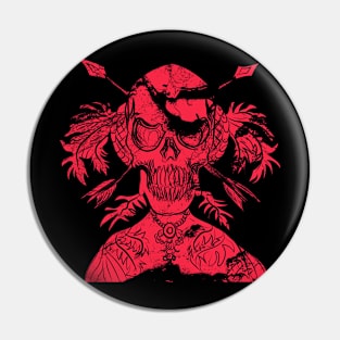 red skull Pin