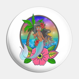 Tropical mermaid Pin