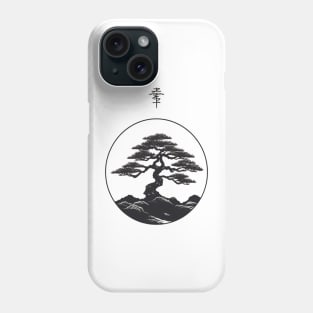 Vintage Minimalist Old Bonsai Tree Phone Case