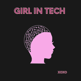 Girl in tech T-Shirt