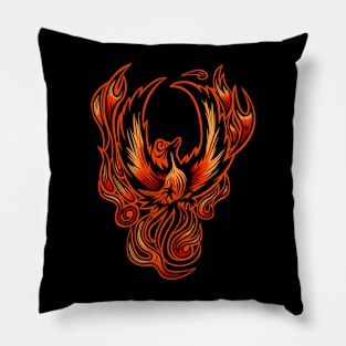 Bird Of Fire Pillow