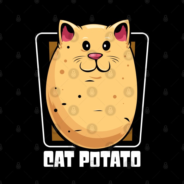 Cute Kawaii Cat Potato Vegetable Kitty by Lumio Gifts