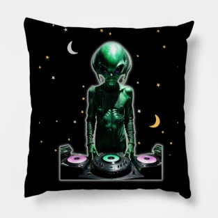 Alien DJ Pillow