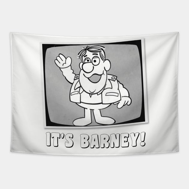 Retro Children’s Show Host Barney Vintage Durham Tapestry by Contentarama