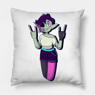 Alt Zombie Girl Pillow