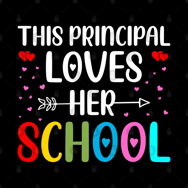This Principal Loves Her School, Principal Valentines Day  Gift by DragonTees