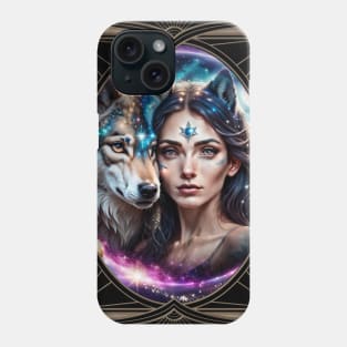 The power of the mystical wolf Phone Case