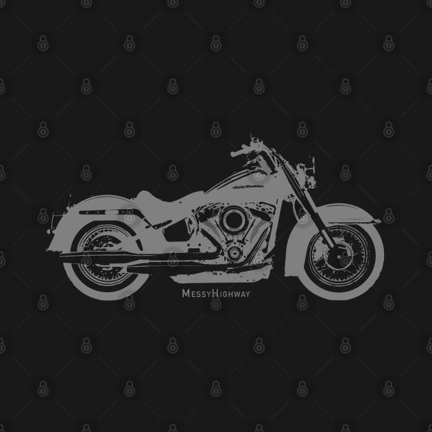 Harley Softail Deluxe 18, shadow by MessyHighway