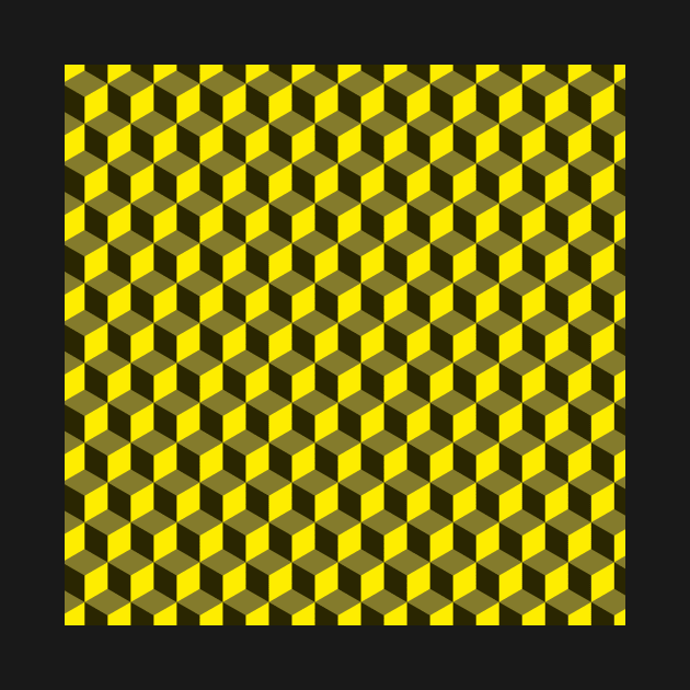 yellow cubes pattern by JPS-CREATIONS