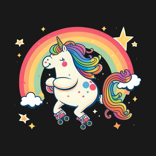 Roller Derby Shirt | Unicorn On Skates by Gawkclothing