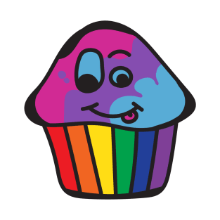 Androgyne Pride Rainbow Cupcake T-Shirt