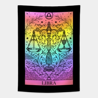 Zodiac sign tarot card Libra Tapestry