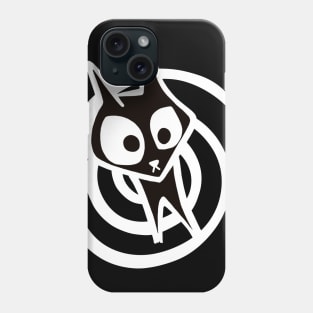 Black Cat Spiral | Twilight Zone Kitty (dark) Phone Case