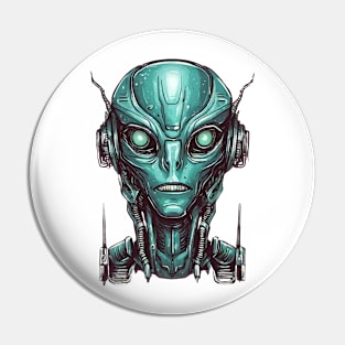 Alien Head Pin