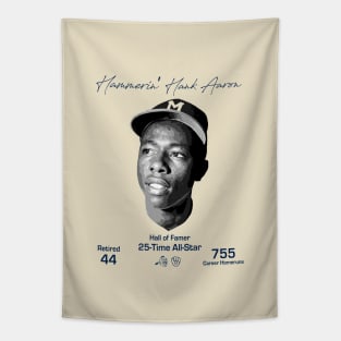 Hammerin' Hank Aaron • The Milwaukee Hammer Tapestry