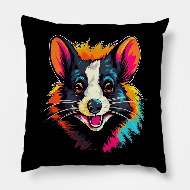 Skunk Smiling Pillow by JH Mart