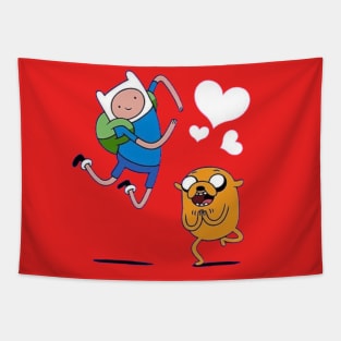 Finn and Jake t-shirt Tapestry