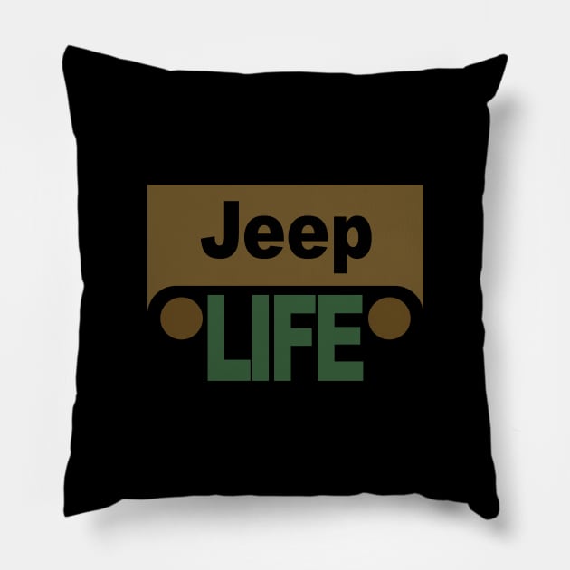 jeep life Pillow by CARLOTTA_SBD