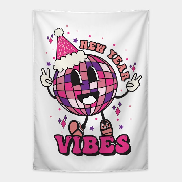 New Year Vibes Tapestry by MZeeDesigns