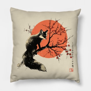 japanese fox Pillow