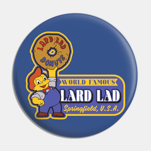 World Famous Lard Donuts Pin by Alema Art