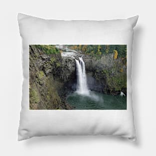 Snoqualmie Falls in Autumn Pillow