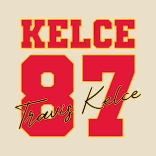 Travis Kelce NFL Kansas City Football (Font & Back) T-Shirt