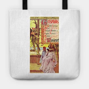 Theatre De L' Opera Comique Griselidis circa 1901 Vintage Performances Theater Wall Art Tote