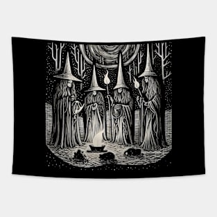 At Night, We Gather Tapestry