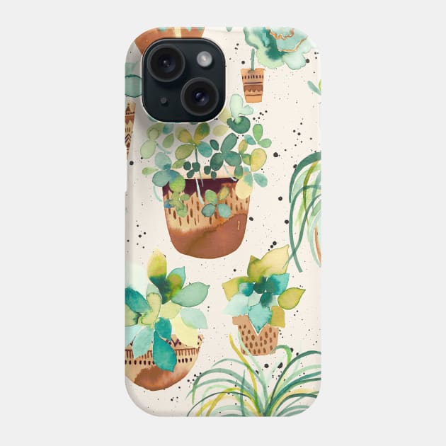 Pocket - HOME SUCCULENT PLANT POTS WHITE Phone Case by ninoladesign