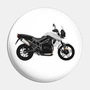 Motorcycle Triumph Tiger 800 XRx white Pin