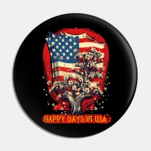 Happy days in USA Pin