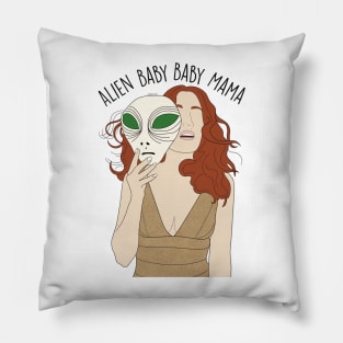 Alien baby baby mama Pillow