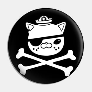 Octopus Cute Kids Pirate Cat Pin