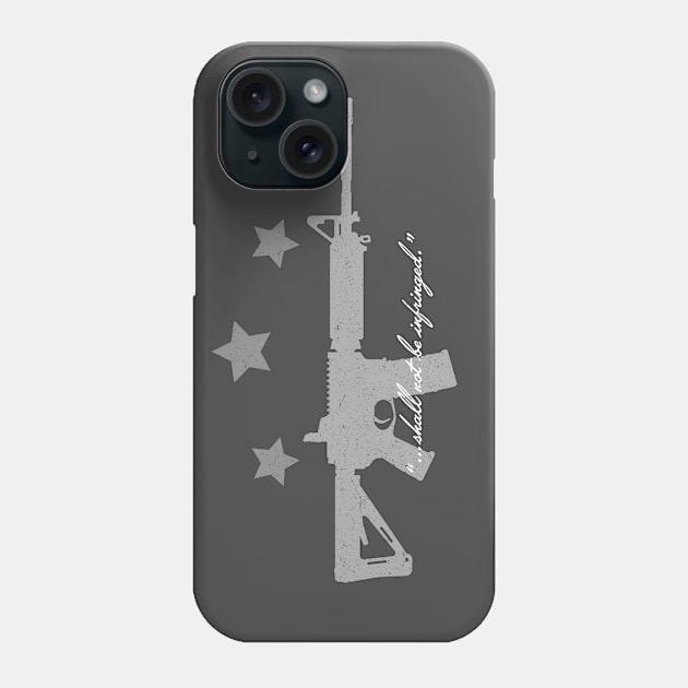 Shall Not be Infringed v1 (Distressed) Phone Case by BluPenguin