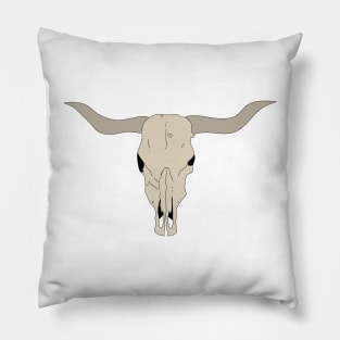 Bull skull Pillow