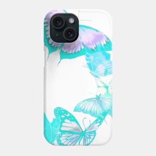 Teal Whimsical Wings Phone Case