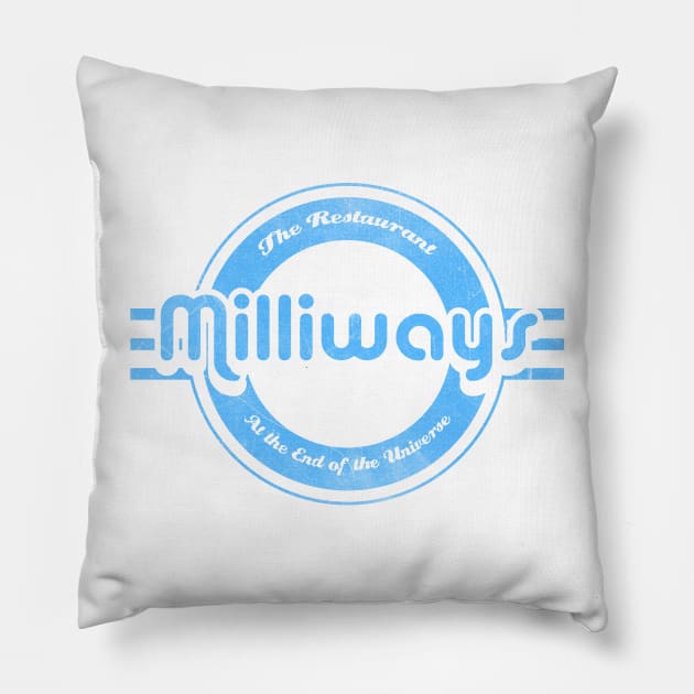 Milliways! Pillow by Galactic Hitchhikers