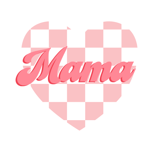 Checkered Mama Heart by itskeilabutler