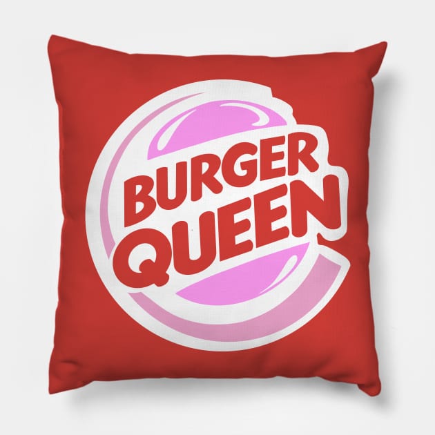 Burger Queen Pillow by DesignedByE