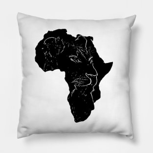 Africa - Lion - Silhouette - BigCat - Cat Pillow