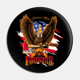 Firefighter Eagle with Axe Pin