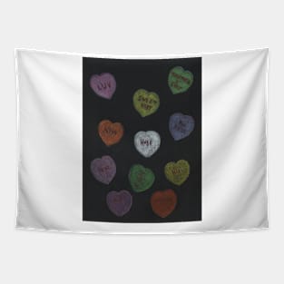 Candy Hearts Tapestry