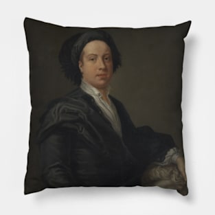 Portrait of William Kent by William Aikman Pillow