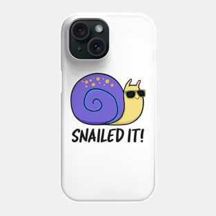 Snailed It Cute Snail Pun Phone Case