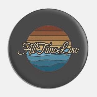 All Time Low Retro Waves Pin